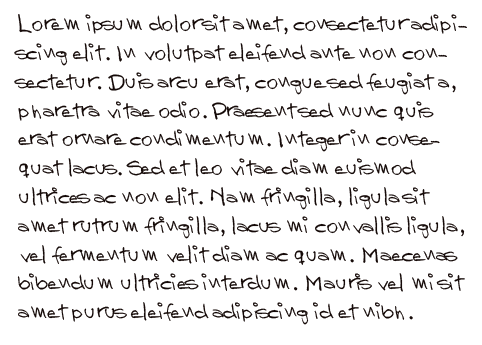 Zergio handwritting font